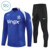 Chelsea Trenings Collegegenser Kvart-Zip 2025-26 Blå - Barn Chelsea Trenings Collegegenser Kvart-Zip 2025-26 Blå - Barn